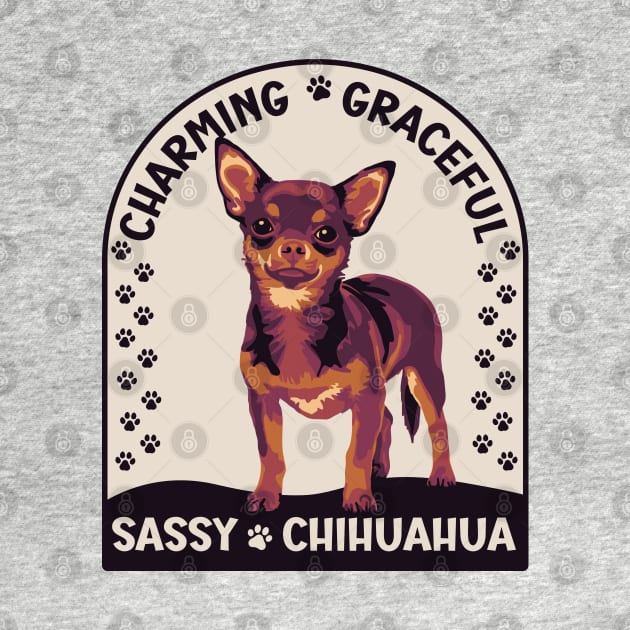 Charming Graceful Sassy Chihuahua Painting by Slightly Unhinged